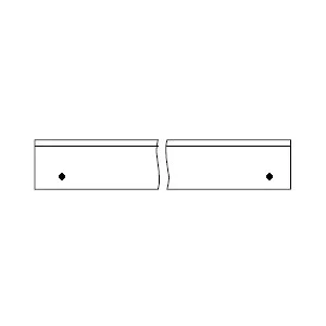 2x Hobelmesser für Leitz 130x30x3mm HSS mit 2 Gewinden