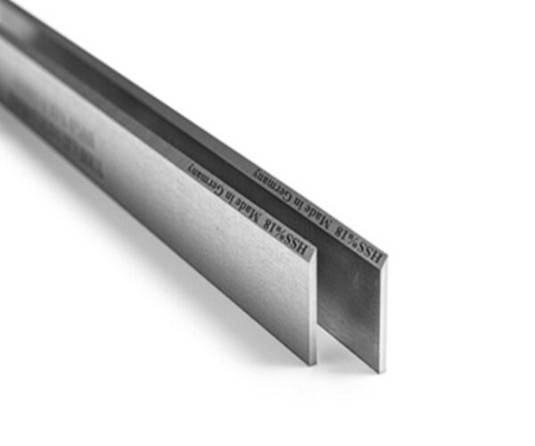2 Stück | Hobelmesser 600 x 30 x 3 mm HSS % 18 Streifenhobelmesser
