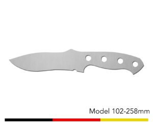 Jagdmesser Messer Rohling / Model 102 - 258mm