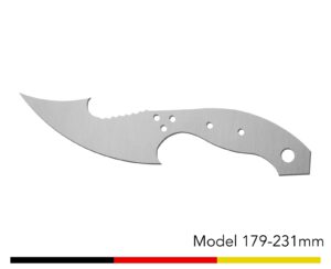 Jagdmesser Messer Rohling / Model 179 - 231mm