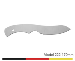 Jagdmesser Messer Rohling / Model 222 - 170mm