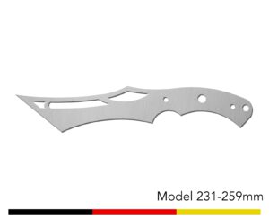 Jagdmesser Messer Rohling / Model 231 - 259mm