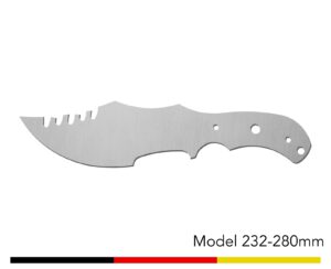 Jagdmesser Messer Rohling / Model 232 - 280mm
