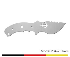 Jagdmesser Messer Rohling / Model 234 - 251mm