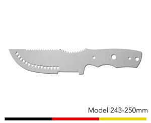 Jagdmesser Messer Rohling / Model 243 - 250mm