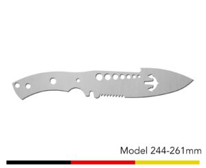 Jagdmesser Messer Rohling / Model 244 - 261mm