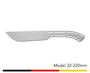 Jagdmesser Messer Rohling / Model 32 - 220mm