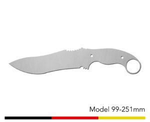 Jagdmesser Messer Rohling / Model 99 - 251mm