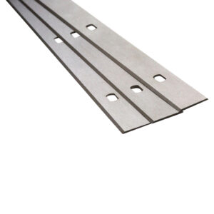 12x Einweg-Hobelmesser 350x19x1mm – 5 Loch – 65/100mm Lochabstand